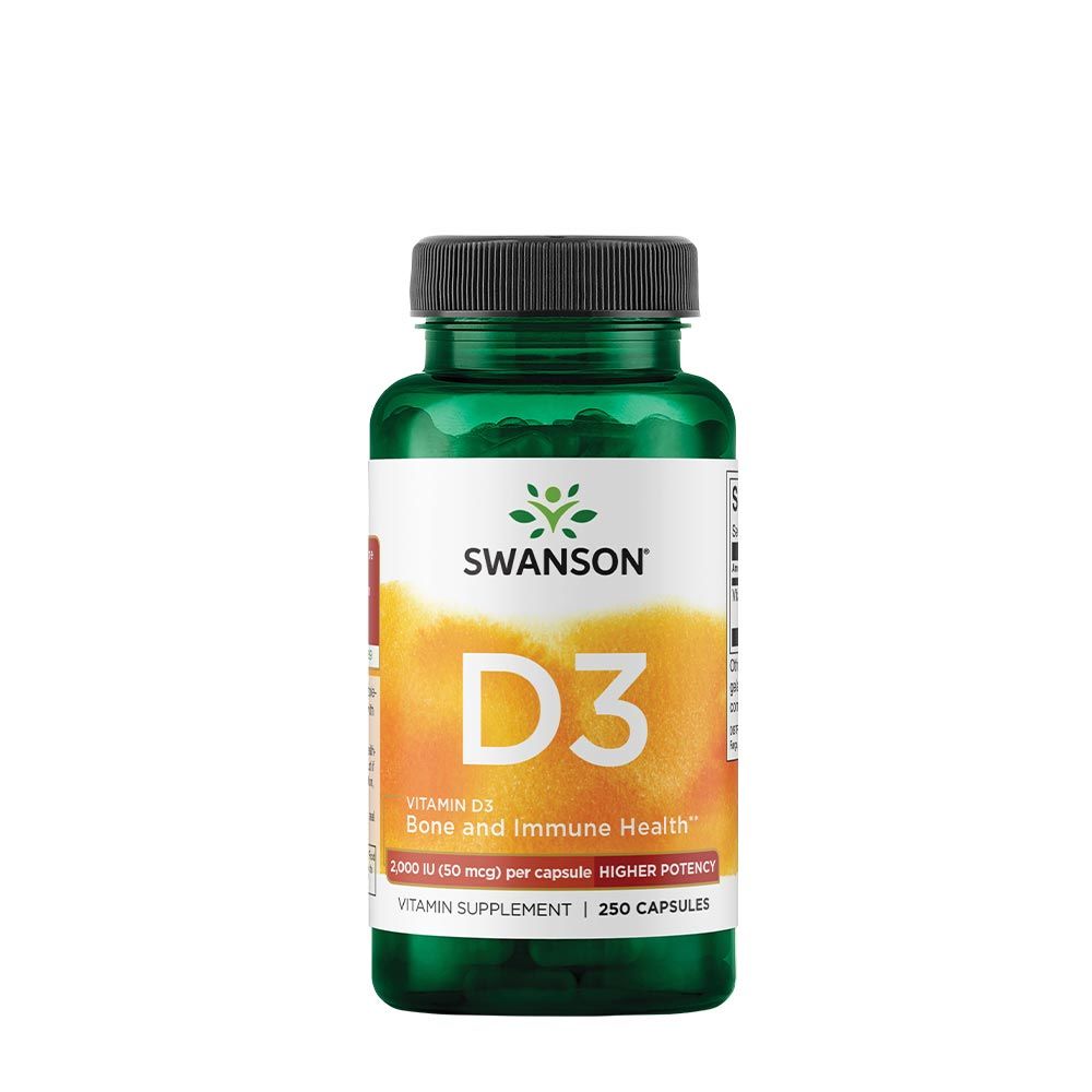 SWANSON - D3-VITAMIN 2,000 IU - 250 KAPSZULA SWANSON - D3-VITAMIN 2,000 IU - 250 KAPSZULA