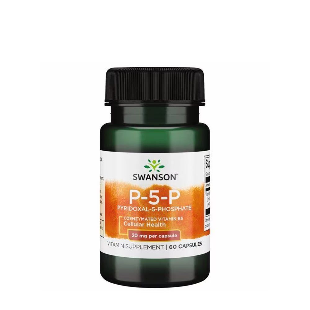 SWANSON - P-5-P 20 MG - AKTÍV B-6 FORMULA - 60 KAPSZULA SWANSON - P-5-P 20 MG - AKTÍV B-6 FORMULA - 60 KAPSZULA