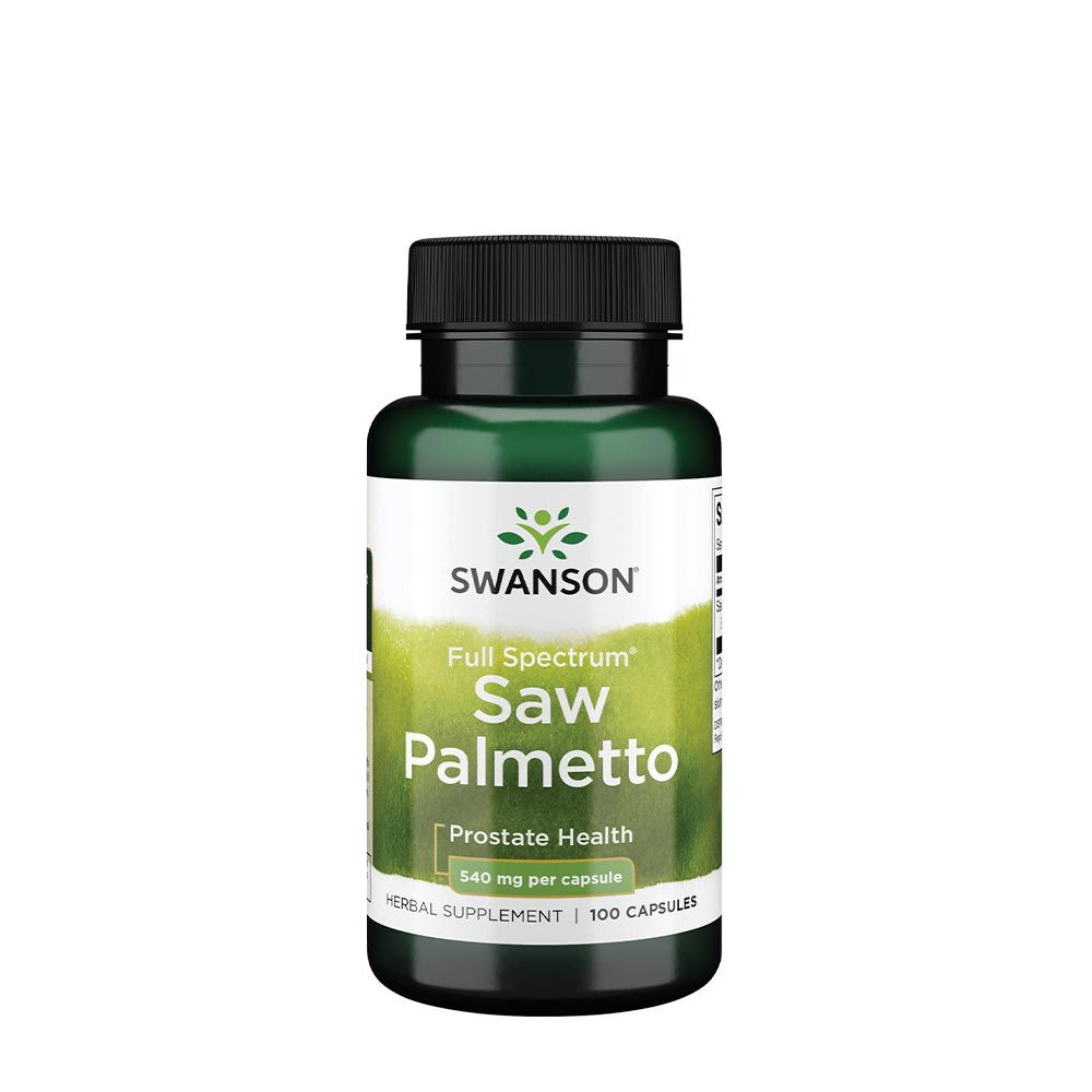 SWANSON - SAW PALMETTO 540 MG - FŰRÉSZPÁLMA KIVONAT - 100 KAPSZULA SWANSON - SAW PALMETTO 540 MG - FŰRÉSZPÁLMA KIVONAT - 100 KAPSZULA