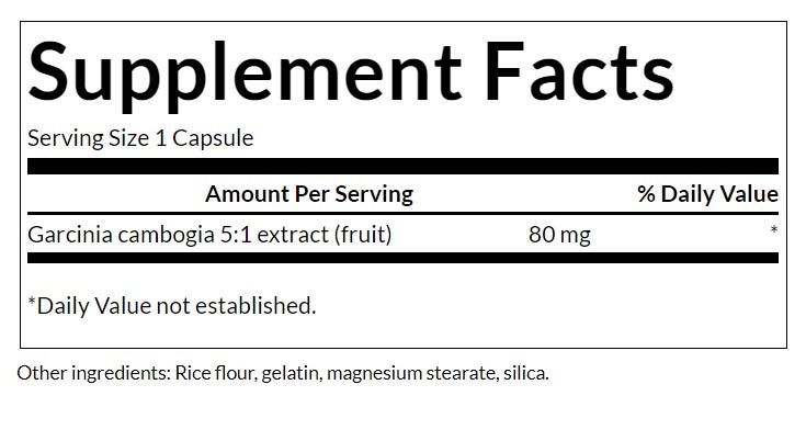SWANSON - GARCINIA CAMBOGIA 5:1 KIVONAT 80 MG - 60 KAPSZULA SWANSON - GARCINIA CAMBOGIA 5:1 KIVONAT 80 MG - 60 KAPSZULA