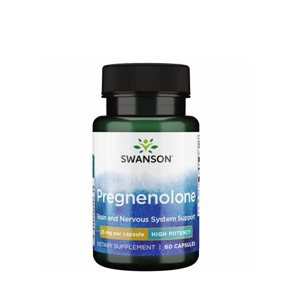 SWANSON - PREGNENOLONE 25 MG - 60 KAPSZULA SWANSON - PREGNENOLONE 25 MG - 60 KAPSZULA