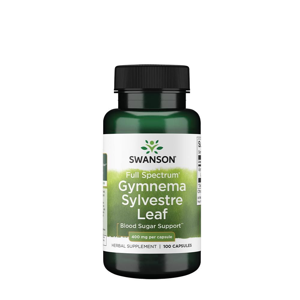 SWANSON - GYMNEMA SYLVESTRE LEAF 400 MG - EGÉSZSÉGES ANYAGCSERE TÁMOGATÁS - 100 KAPSZULA SWANSON - GYMNEMA SYLVESTRE LEAF 400 MG - EGÉSZSÉGES ANYAGCSERE TÁMOGATÁS - 100 KAPSZULA