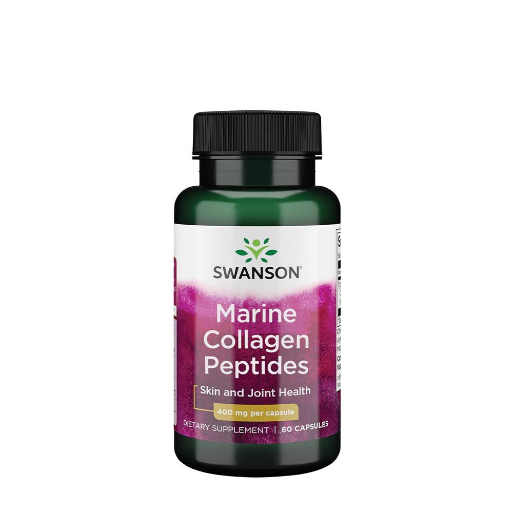 SWANSON - MARINE COLLAGEN PEPTIDES 400 MG - I-ES TÍPUSÚ HIDROLIZÁLT TENGERI KOLLAGÉN PEPTIDEK - 60 KAPSZULA SWANSON - MARINE COLLAGEN PEPTIDES 400 MG - I-ES TÍPUSÚ HIDROLIZÁLT TENGERI KOLLAGÉN PEPTIDEK - 60 KAPSZULA