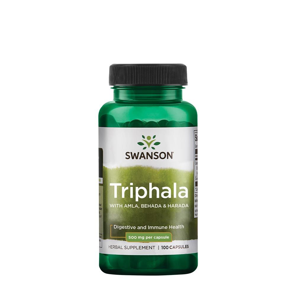 SWANSON - TRIPHALA WITH AMLA, BEHADA & HARADA 500 MG - 100 KAPSZULA SWANSON - TRIPHALA WITH AMLA, BEHADA & HARADA 500 MG - 100 KAPSZULA