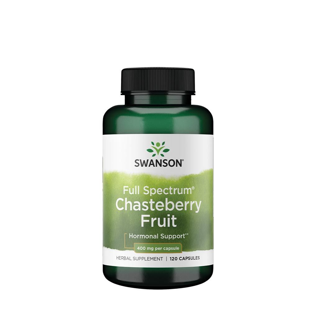 SWANSON - FULL SPECTRUM CHASTEBERRY FRUIT 400 MG - BARÁTCSERJE - 120 KAPSZULA SWANSON - FULL SPECTRUM CHASTEBERRY FRUIT 400 MG - BARÁTCSERJE - 120 KAPSZULA