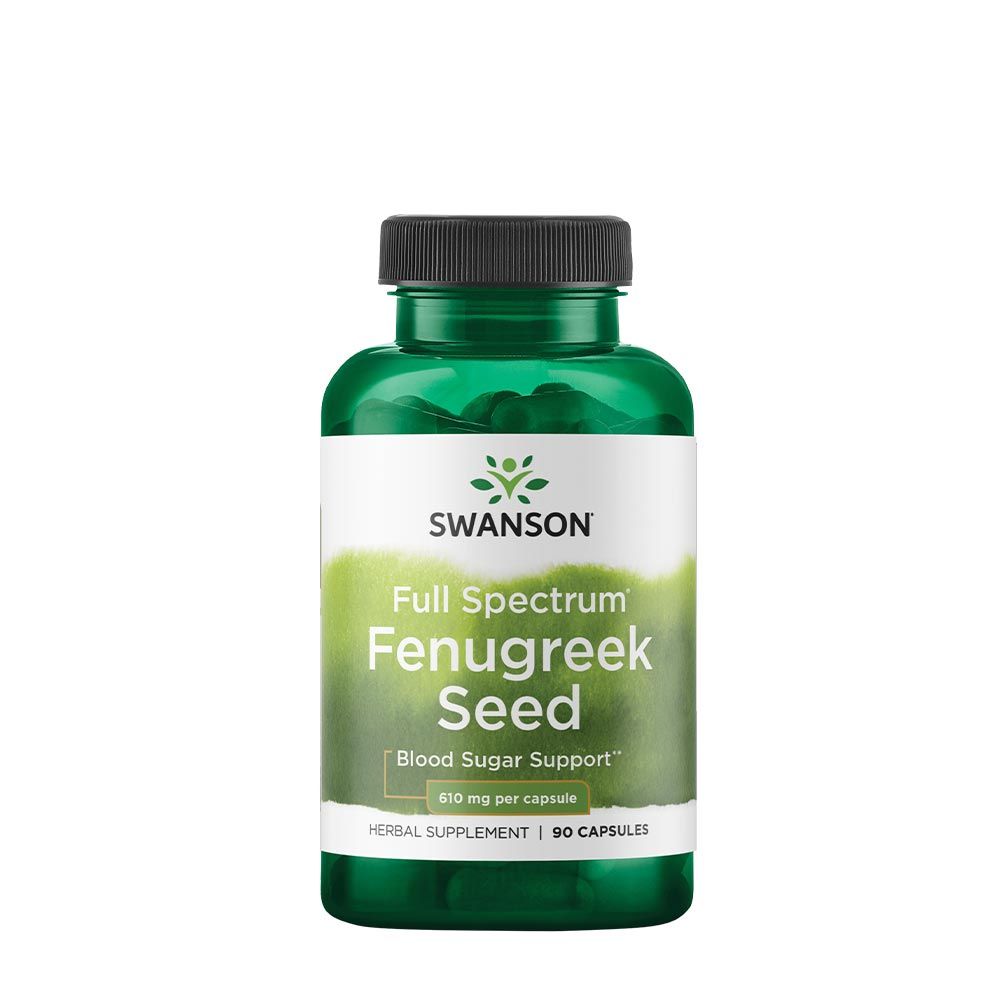 SWANSON - FULL SPECTRUM FENUGREEK SEED 610 MG - TELJES SPEKTRUMÚ GÖRÖGSZÉNA KIVONAT - 90 KAPSZULA SWANSON - FULL SPECTRUM FENUGREEK SEED 610 MG - TELJES SPEKTRUMÚ GÖRÖGSZÉNA KIVONAT - 90 KAPSZULA